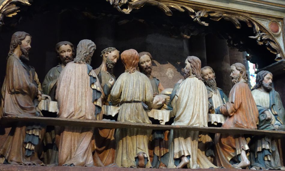 Jünger beim Abendmahl