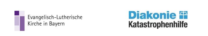 Logo Evang.-Luth. Kirche in Bayern und Diakonie Katastrophenhilfe.