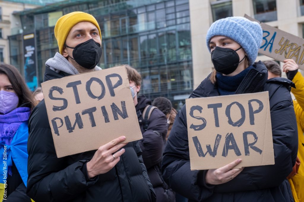 Anti-Kriegs-Demo in Berlin