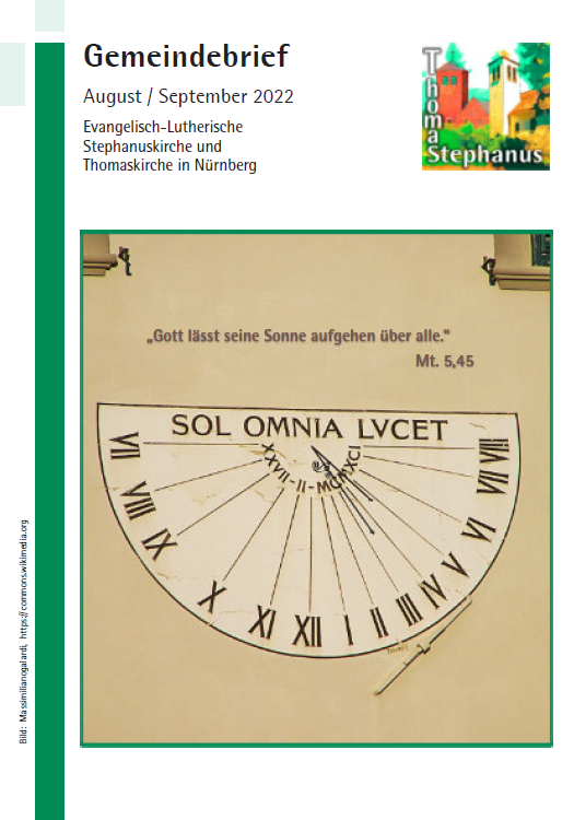 Gemeindebrief August / September 2022