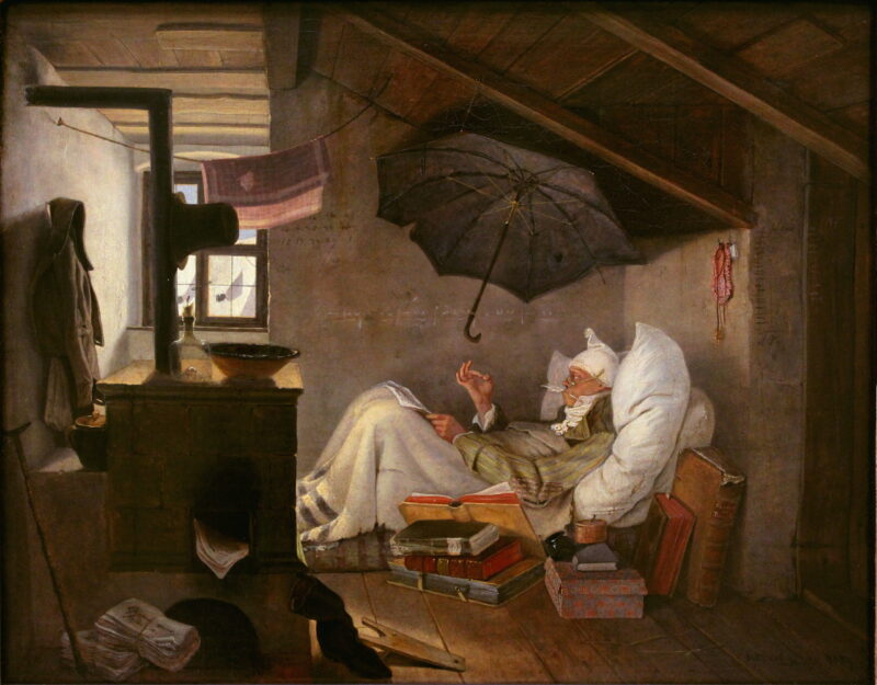 Carl Spitzweg "Der arme Poet" (Neue Pinakothek)